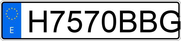 Numer rejestracyjny H7570BBG posiada DELOREAN DMC