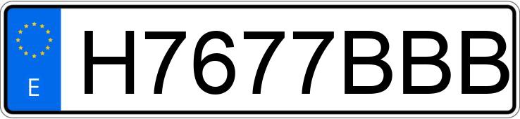 Numer rejestracyjny H7677BBB posiada FORD MUSTANG 4.9 V8 CONVERTIBLE