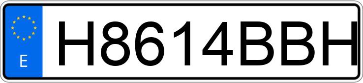 Numer rejestracyjny H8614BBH posiada FERRARI MONDIAL