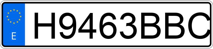 Numer rejestracyjny H9463BBC posiada PORSCHE 911 3.2 CABRIO