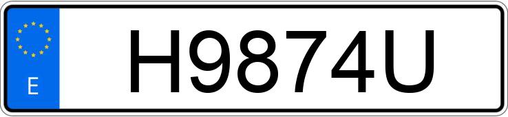 Numer rejestracyjny H9874U posiada MERCEDES T-1 307