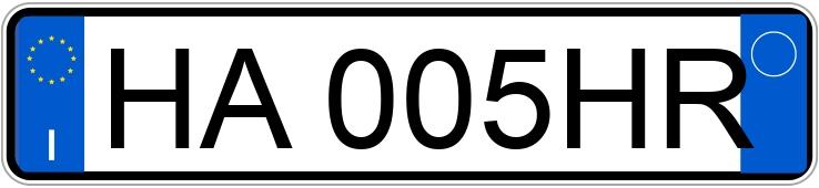 Numer rejestracyjny HA005HR posiada AUDI TT 2a serie Numer rejestracyjny HA005HR posiada AUDI TT 2a serie