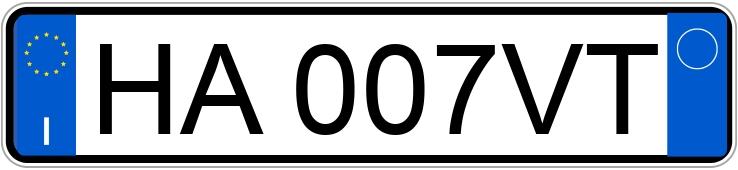 Numer rejestracyjny HA007VT posiada BMW Serie 4 Cpe M4 CS (405 kw)