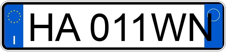 Numer rejestracyjny HA011WN posiada BMW X4