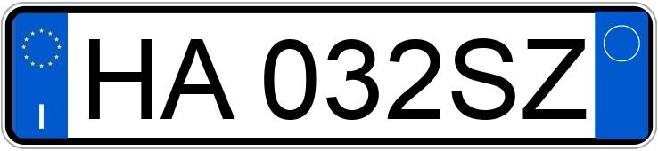 Numer rejestracyjny HA032SZ posiada BMW X1