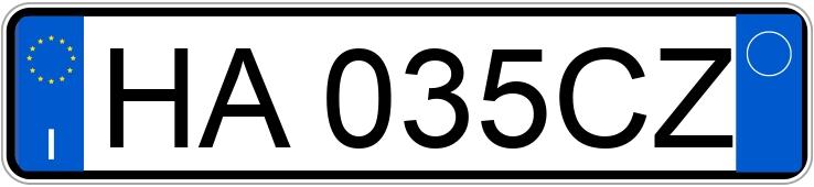 Numer rejestracyjny HA035CZ posiada PEUGEOT 208 2a serie