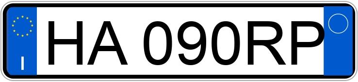 Numer rejestracyjny HA090RP posiada BMW Serie3