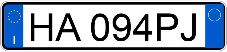 Numer rejestracyjny HA094PJ posiada JEEP Renegade