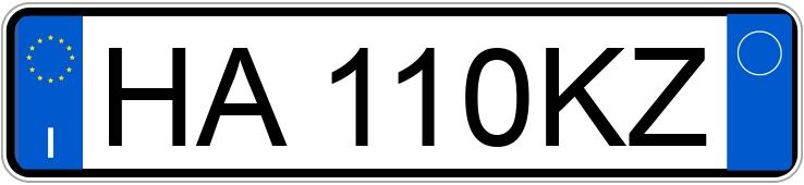 Numer rejestracyjny HA110KZ posiada DR dr 6.0