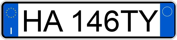 Numer rejestracyjny HA146TY posiada AUDI A3 4a serie