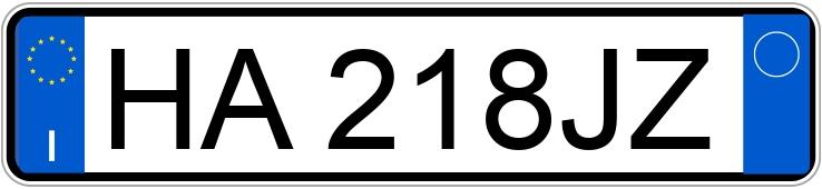 Numer rejestracyjny HA218JZ posiada FORD Puma