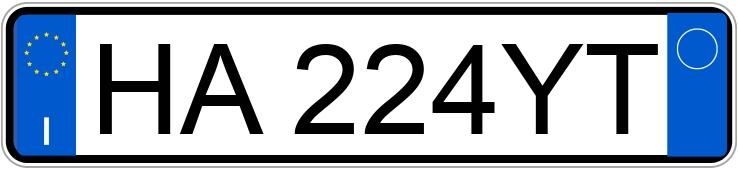 Numer rejestracyjny HA224YT posiada FIAT Panda 3a serie