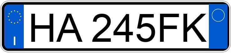 Numer rejestracyjny HA245FK posiada TIGER Six