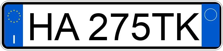 Numer rejestracyjny HA275TK posiada VOLKSWAGEN Polo 6a serie Numer rejestracyjny HA275TK posiada VOLKSWAGEN Polo 6a serie