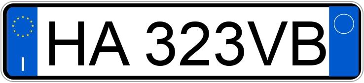 Numer rejestracyjny HA323VB posiada DR EVO 5