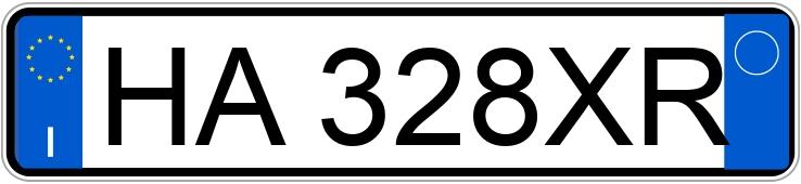Numer rejestracyjny HA328XR posiada LANCIA Delta