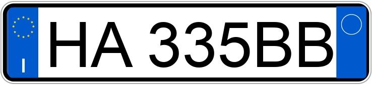 Numer rejestracyjny HA335BB posiada DR dr 6.0