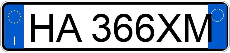 Numer rejestracyjny HA366XM posiada ALFA ROMEO 156 1a serie