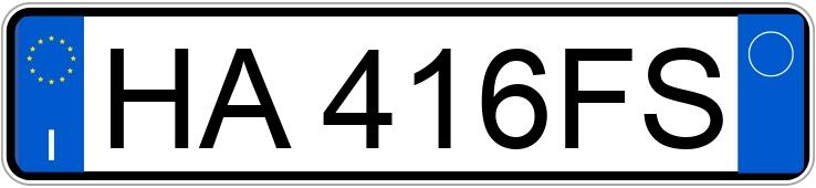 Numer rejestracyjny HA416FS posiada MITSUBISHI Colt 7a serie