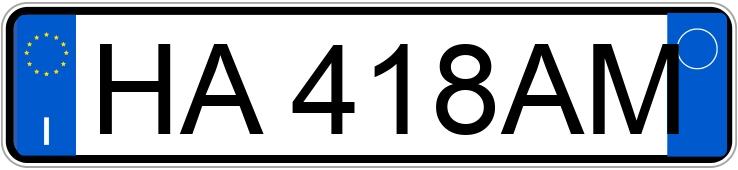 Numer rejestracyjny HA418AM posiada ALFA ROMEO 147 2a serie