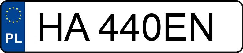 Numer rejestracyjny HA440EN - pojazd specjalny