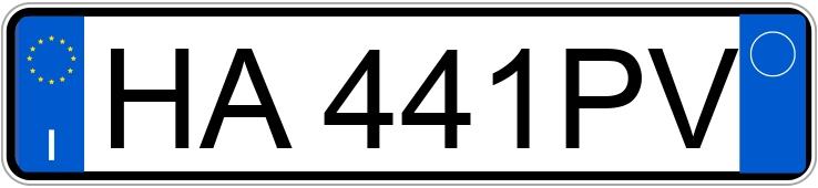 Numer rejestracyjny HA441PV posiada BMW Serie 1