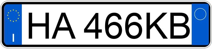 Numer rejestracyjny HA466KB posiada TESLA Model Y