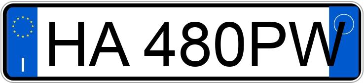 Numer rejestracyjny HA480PW posiada AUDI Q3 2a serie