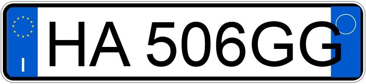 Numer rejestracyjny HA506GG posiada TOYOTA Yaris 2a serie
