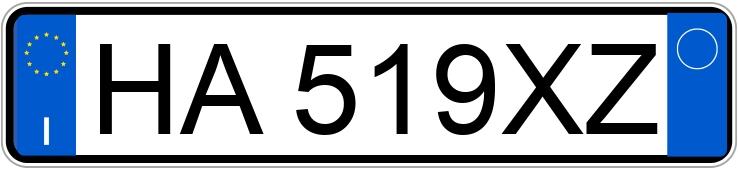 Numer rejestracyjny HA519XZ posiada AUDI A1 2a serie Numer rejestracyjny HA519XZ posiada AUDI A1 2a serie