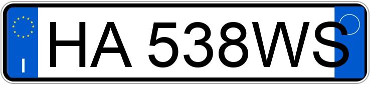 Numer rejestracyjny HA538WS posiada AUDI Q3 2a serie