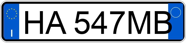 Numer rejestracyjny HA547MB posiada DR dr 3.0