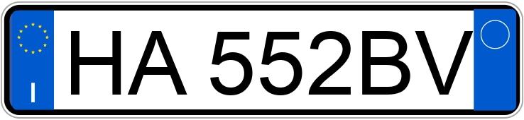 Numer rejestracyjny HA552BV posiada FIAT Grande Punto