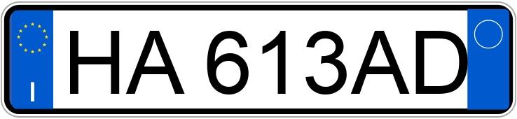 Numer rejestracyjny HA613AD posiada LANCIA Ypsilon 4a serie Numer rejestracyjny HA613AD posiada LANCIA Ypsilon 4a serie