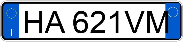 Numer rejestracyjny HA621VM posiada AUDI A3 4a serie