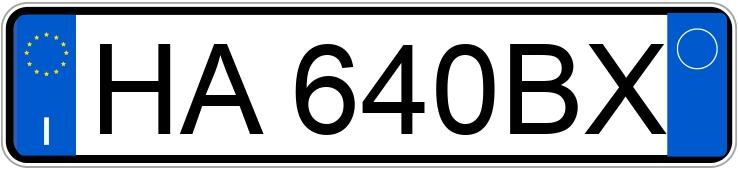 Numer rejestracyjny HA640BX posiada AUDI A6 5a serie