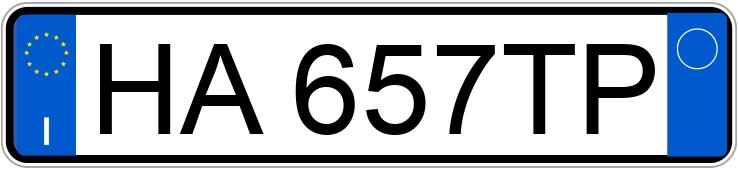 Numer rejestracyjny HA657TP posiada HONDA HR-V 3a serie