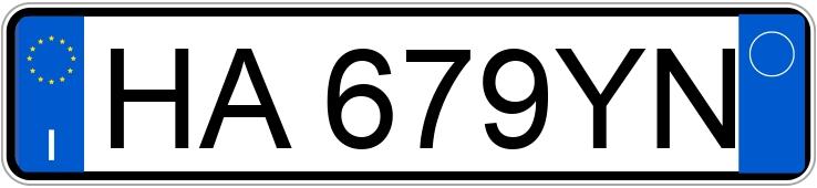 Numer rejestracyjny HA679YN posiada AUDI A3 4a serie