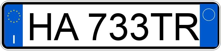 Numer rejestracyjny HA733TR posiada FIAT Panda 3a serie