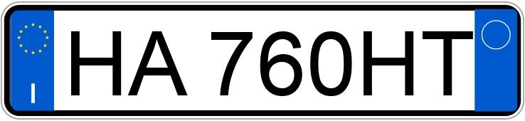 Numer rejestracyjny HA760HT posiada AUDI A3 4a serie