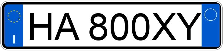 Numer rejestracyjny HA800XY posiada FORD Puma