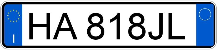 Numer rejestracyjny HA818JL posiada FIAT 500 Numer rejestracyjny HA818JL posiada FIAT 500