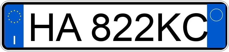 Numer rejestracyjny HA822KC posiada BMW Serie 1