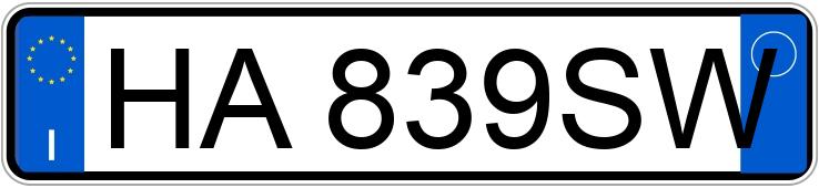Numer rejestracyjny HA839SW posiada AUDI Q5 3a serie