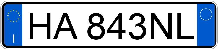 Numer rejestracyjny HA843NL posiada AUDI A1 2a serie