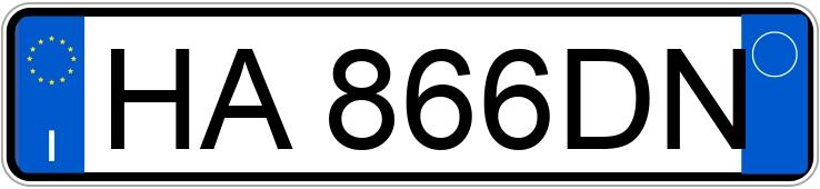 Numer rejestracyjny HA866DN posiada PEUGEOT 208