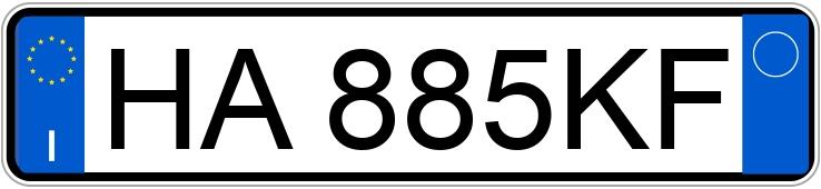 Numer rejestracyjny HA885KF posiada PORSCHE 911 911 Carrera (290 kw)