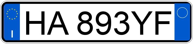 Numer rejestracyjny HA893YF posiada TESLA Model 3 Numer rejestracyjny HA893YF posiada TESLA Model 3