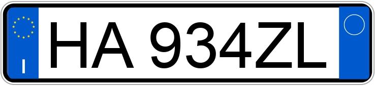 Numer rejestracyjny HA934ZL posiada BMW Serie 1