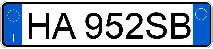 Numer rejestracyjny HA952SB posiada ALFA ROMEO Junior